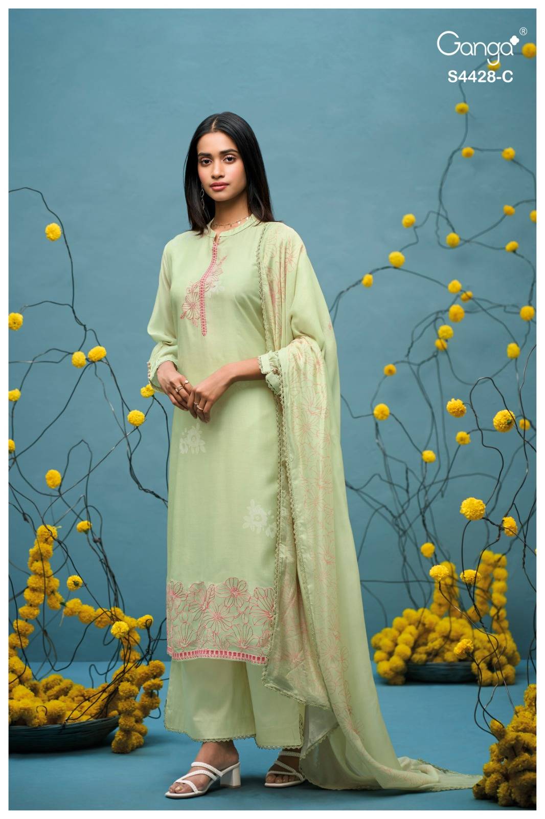 DYAVIKA 4428 By Ganga Fashion Stylish Beautiful Colourful Silk Dresses At Wholesale Price